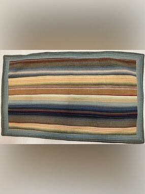 PEM America Quilted Stripes Pillow Sham Earthy Tones (20 in x 36 in)